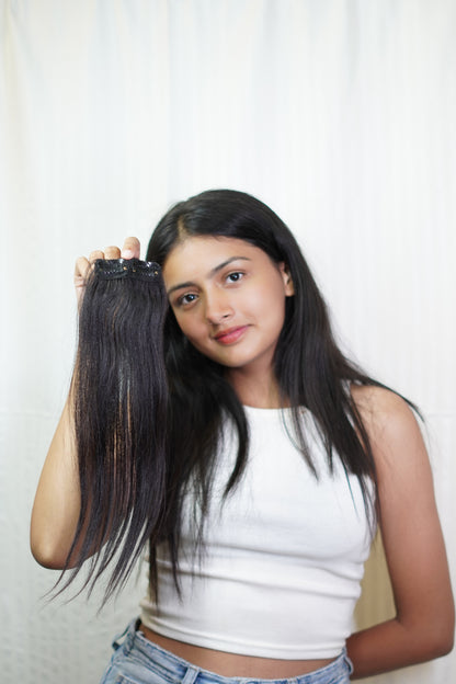 Invisible Side Patches 2 Set Clip-In Hair Extensions - Straight - JOKER WIGS ARTS & CRAFTS